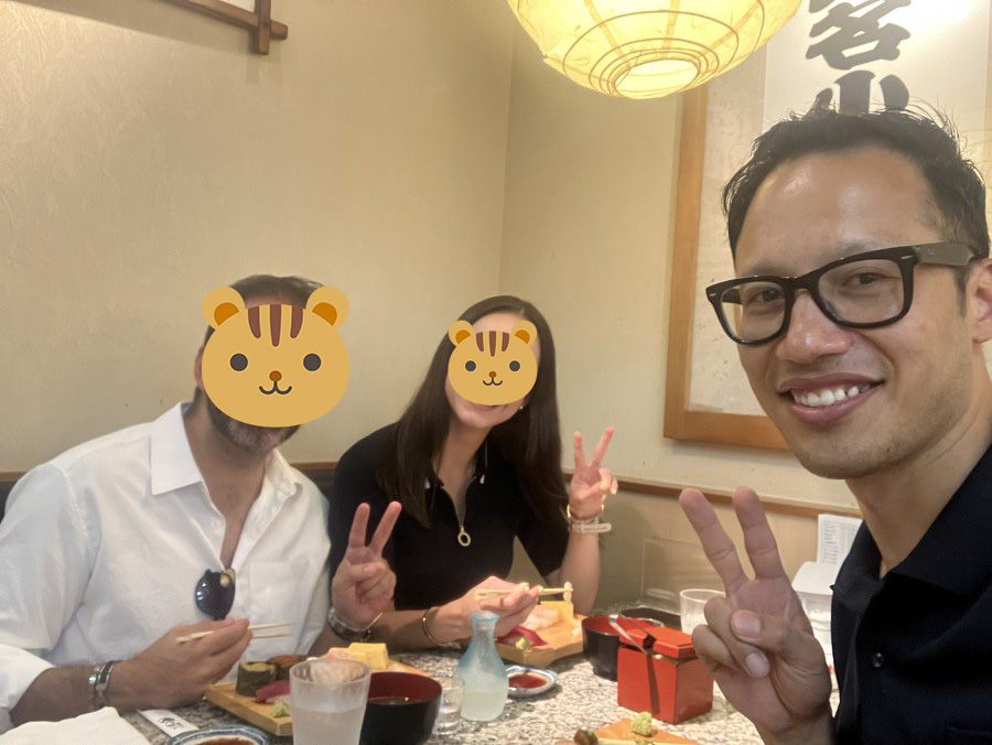 東京レイオーバーツアー寿司ランチ