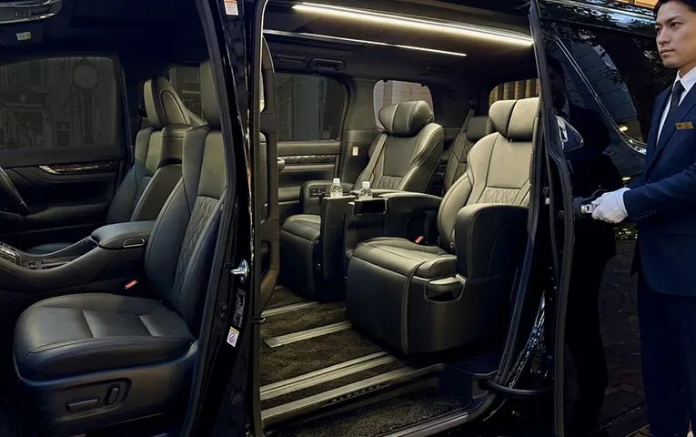 Interior view of the Toyota Alphard