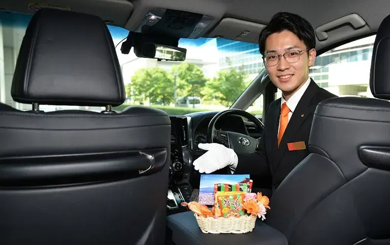 Complimentary snacks provided in the vehicle