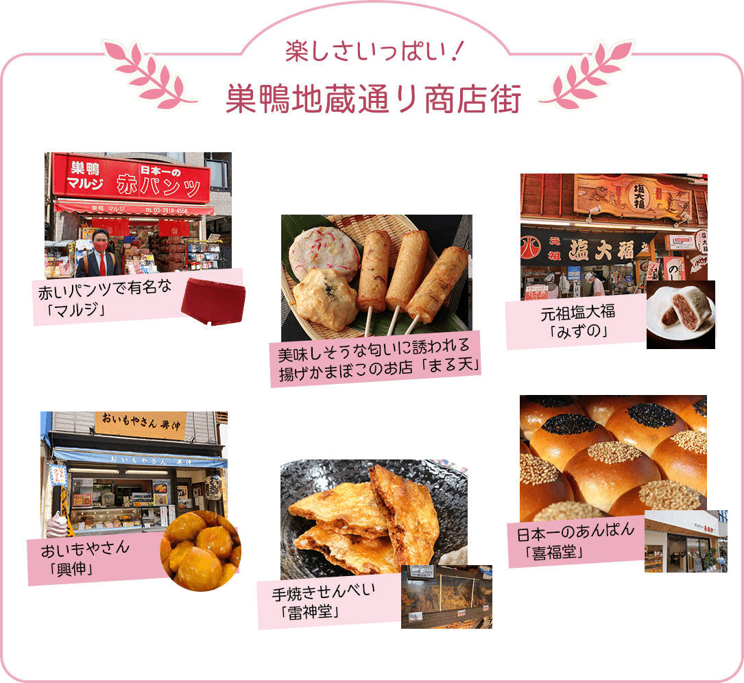 楽しさいっぱい!巣鴨地蔵通り商店街