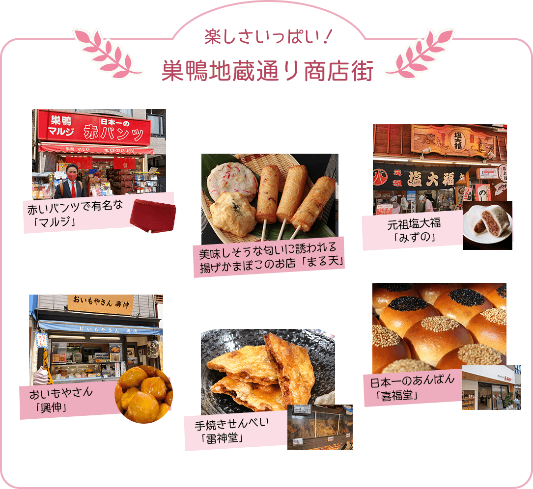 楽しさいっぱい！巣鴨地蔵通り商店街