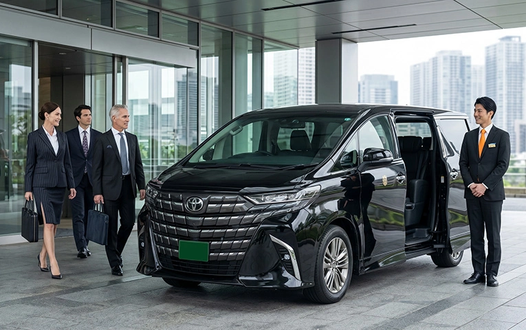 Hiace(Van) and Alphard are popular for Narita Airport transfers
