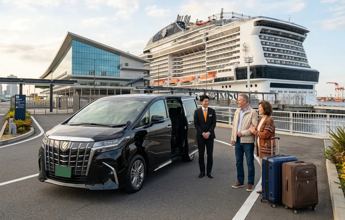 Private transfer from Tokyo International Cruise Terminal to a Tokyo hotel