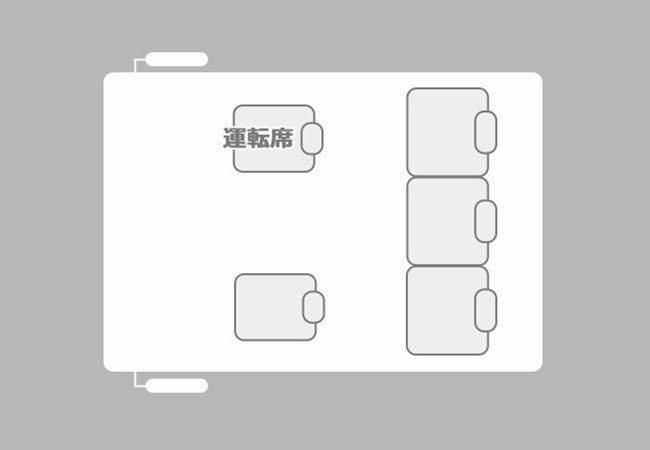 トヨタクラウン車内図