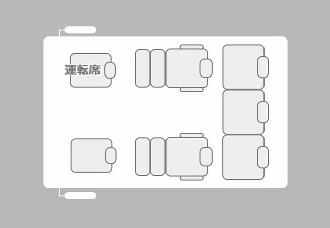 トヨタ アルファード 車内図