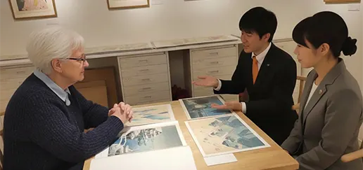 専用車で巡る浮世絵ギャラリーツアー