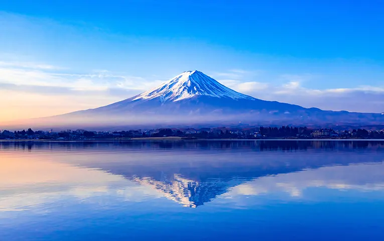 Mt.Fuji from lake Kawaguchi
