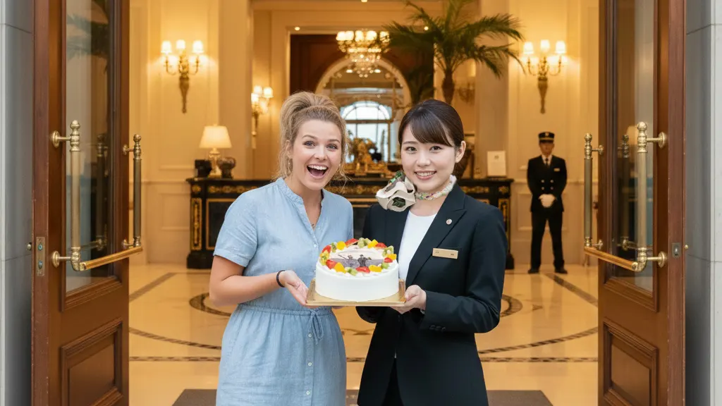 Surprise celebration cake gift.