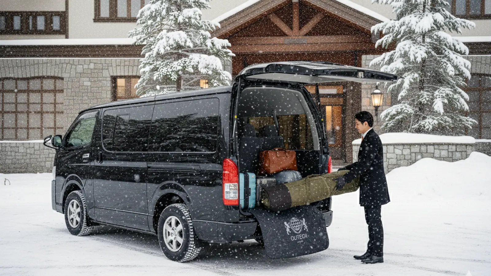 Hiace capable of carrying ski gear