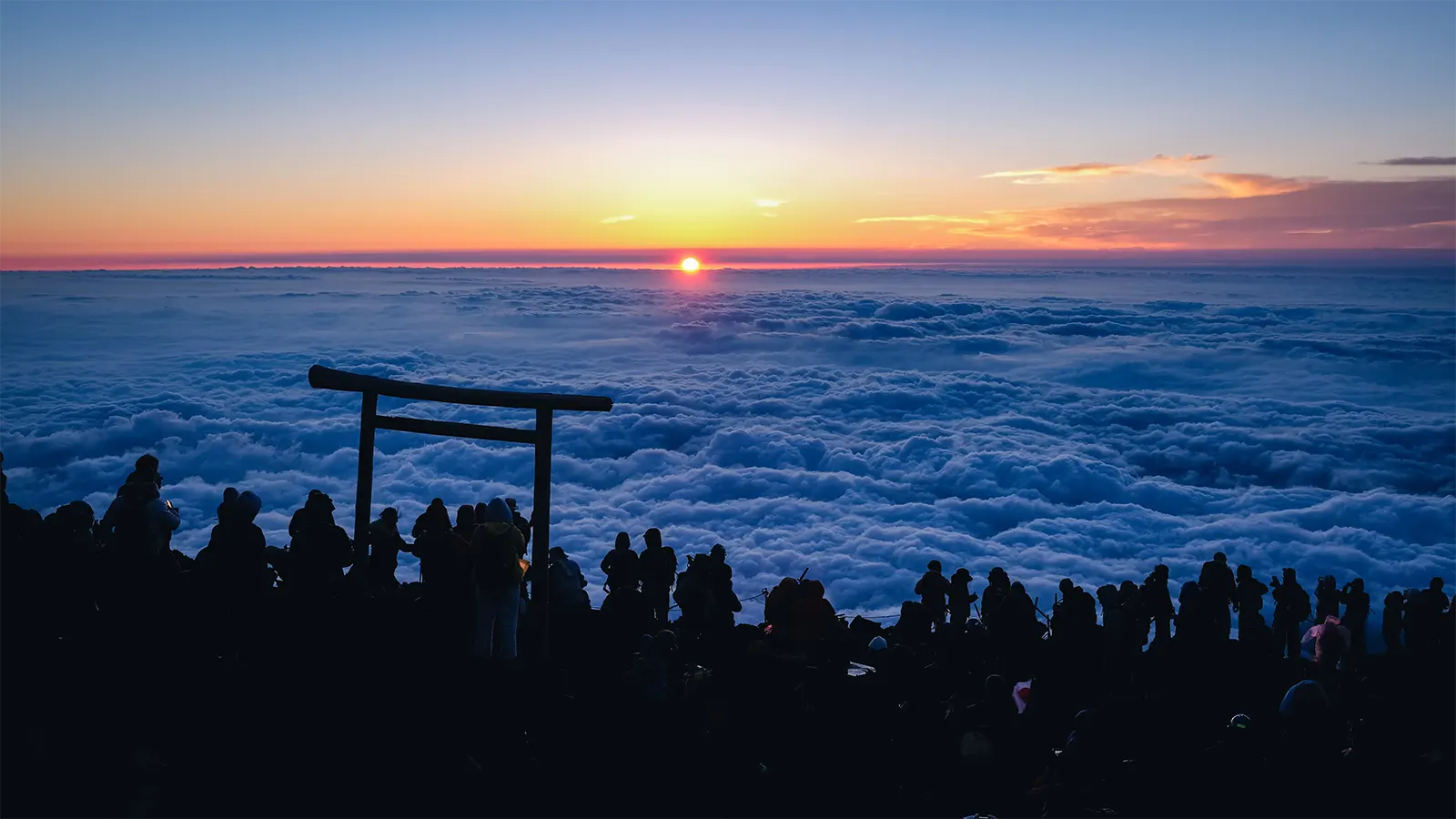 Sunrise from above the clouds