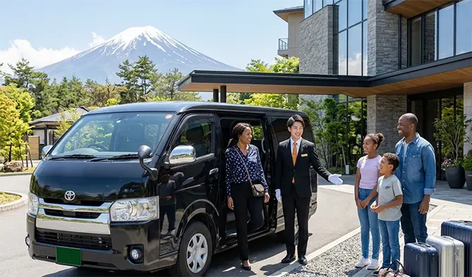 Tokyo to and from Mt.Fuji Private Chauffeur: Seamless Luxury Door-to-Door Transfer