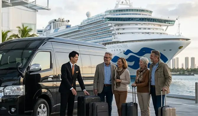 Osanbashi Yokohama Cruise Terminal ⇆ Tokyo Private Transfer