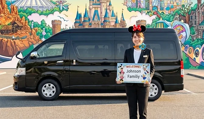 Haneda Airport (HND) to or from Disney Resort Luxury Private Transfer