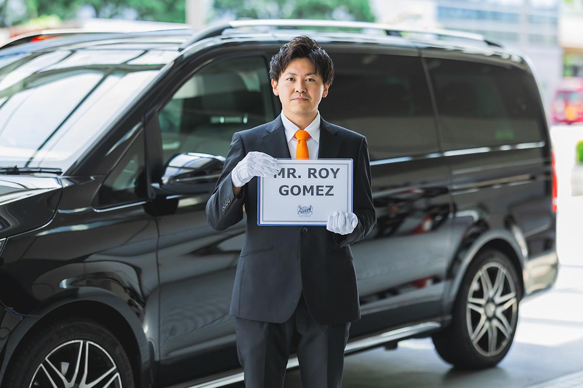 新千歳空港でのお迎えハイエース