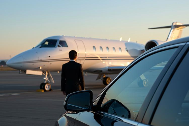 空港送迎にハイヤー