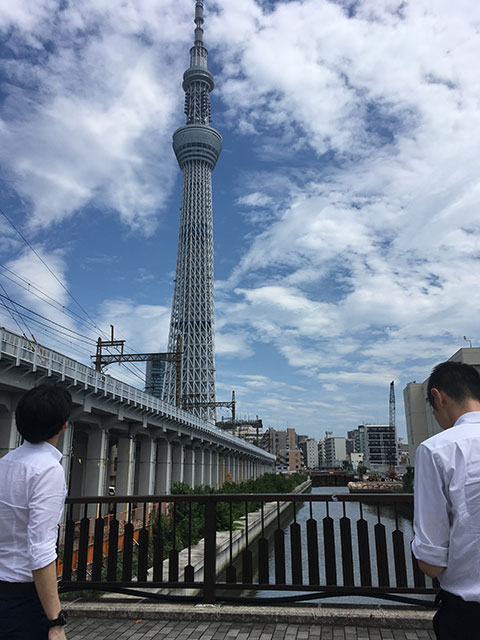 東京スカイツリーにて