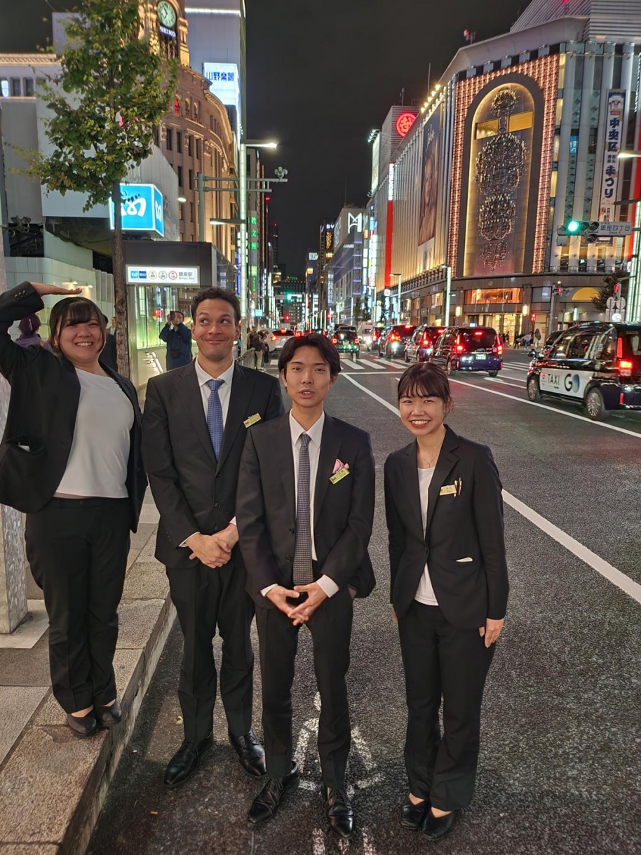 銀座、夜景研修