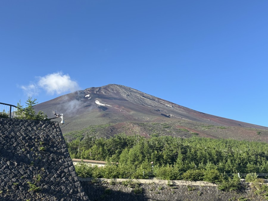 富士山トレッキングツアー晴れの富士山