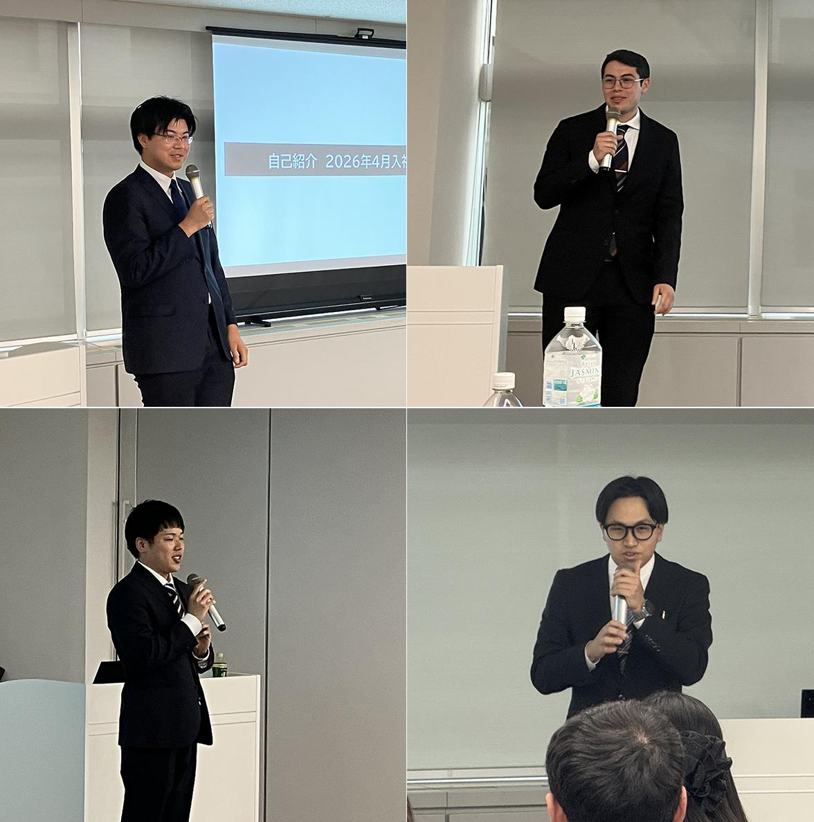 新入社員の紹介と挨拶