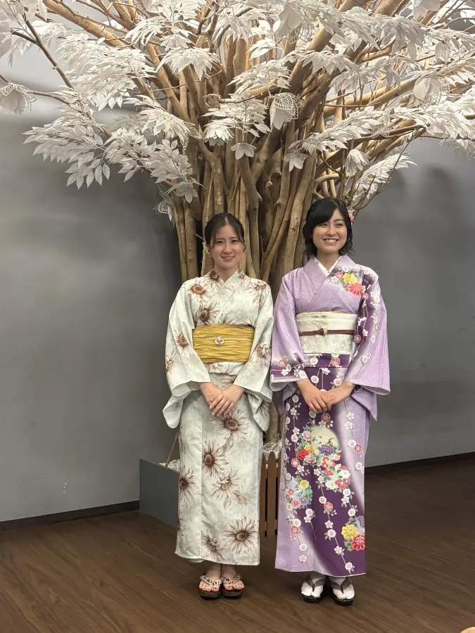 女性プランナーが浴衣や着物を実際に着てみました。