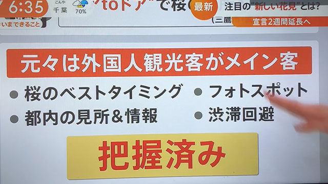 3月5日Nスタ　お花見特集