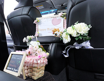 結婚式用の車内サービス