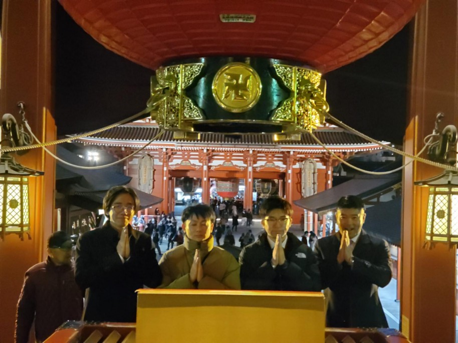 夜景研修 浅草、浅草寺