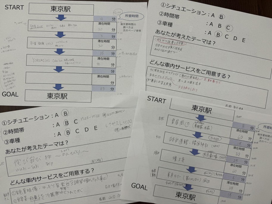 アイデアを活かした行程の数々!