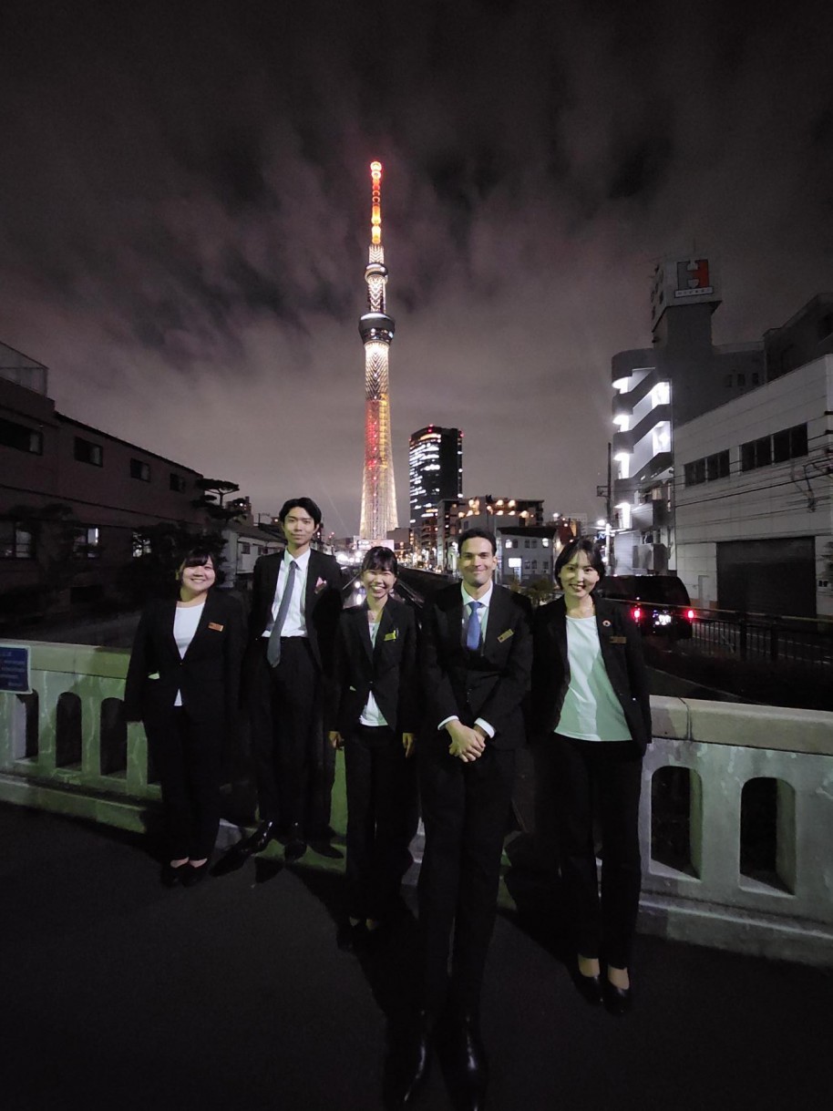 スカイツリーにて(夜景研修)