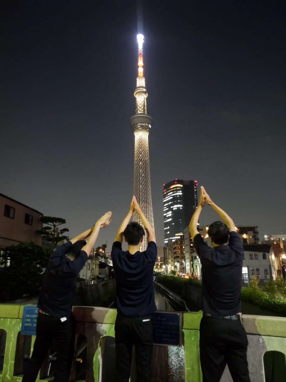 東京スカイツリーにて