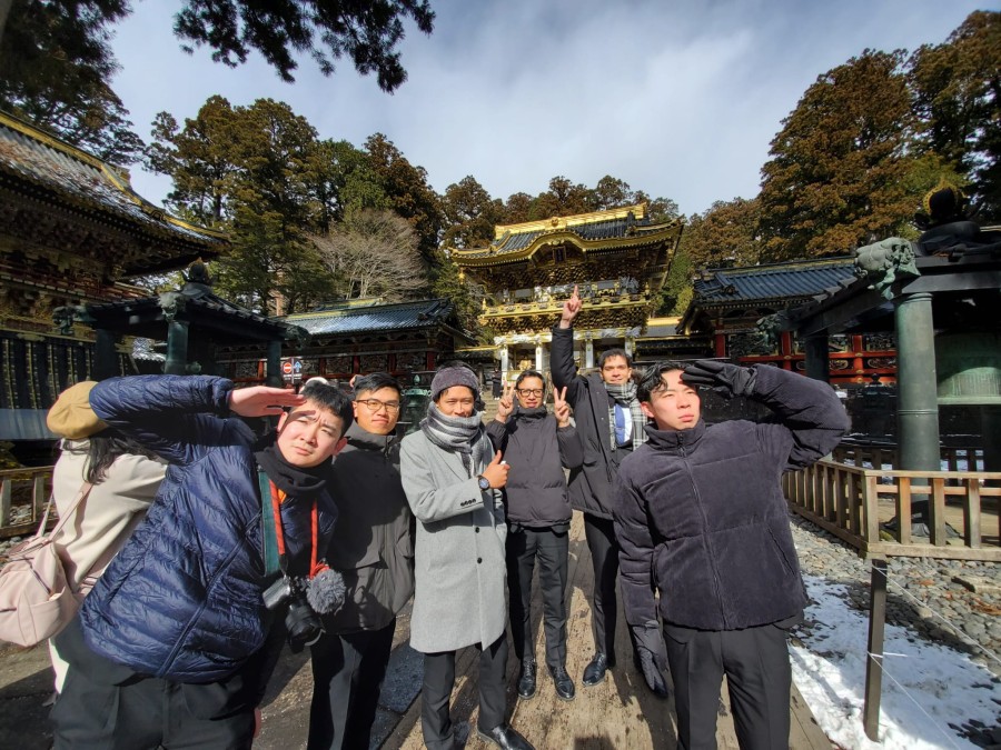 日光東照宮にて