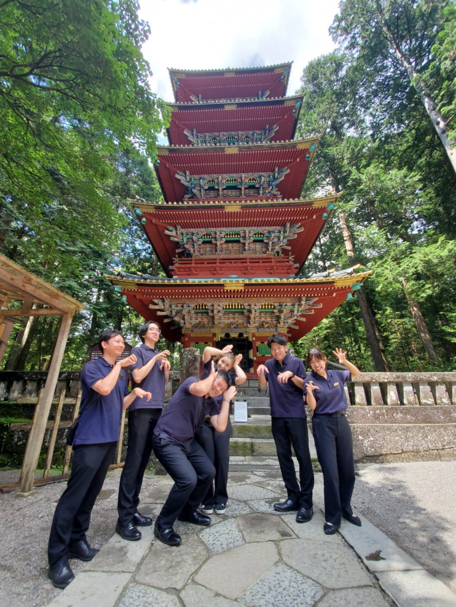 日光東照宮にて、五重塔