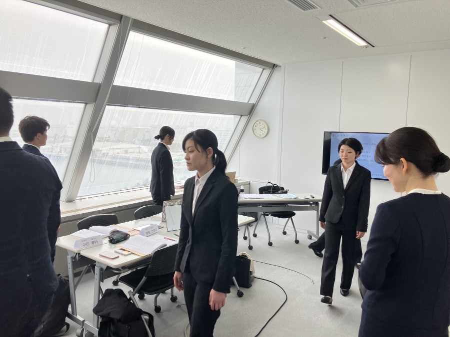 歩き方の指導を受けました