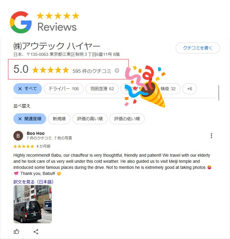 グーグルレビュー
