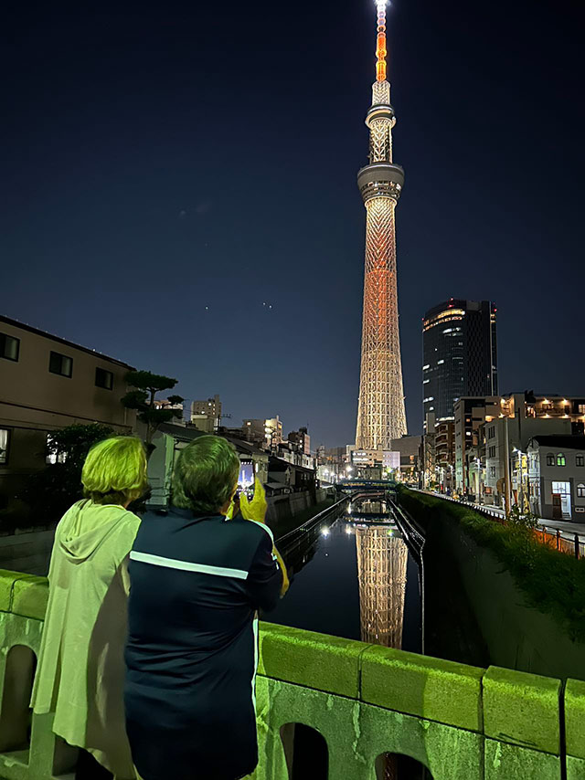 夜景観光スカイツリー周辺にて