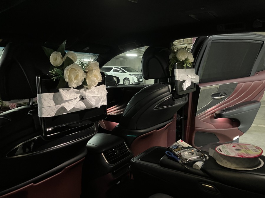 プロポーズ仕様の車内