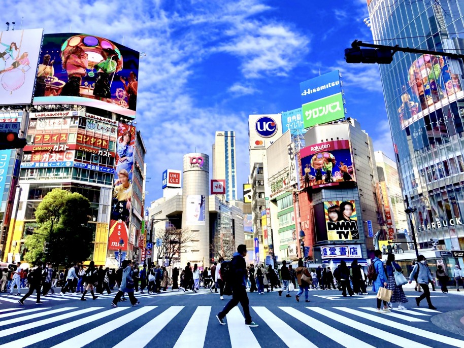 渋谷スクランブル交差点も体験