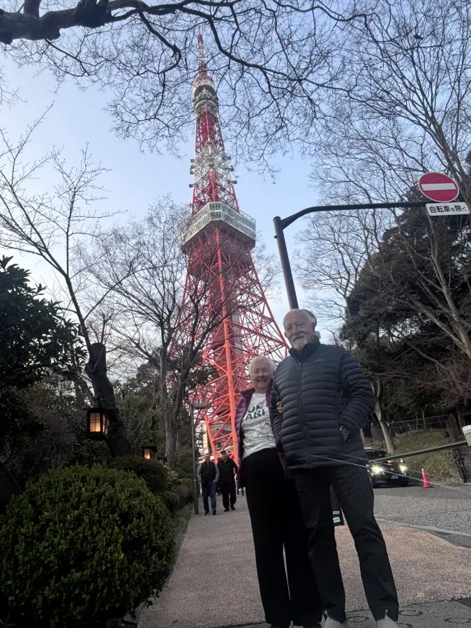 東京タワーにて