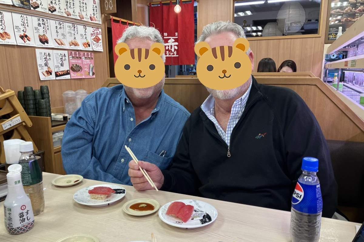 回転寿司にも挑戦されました！