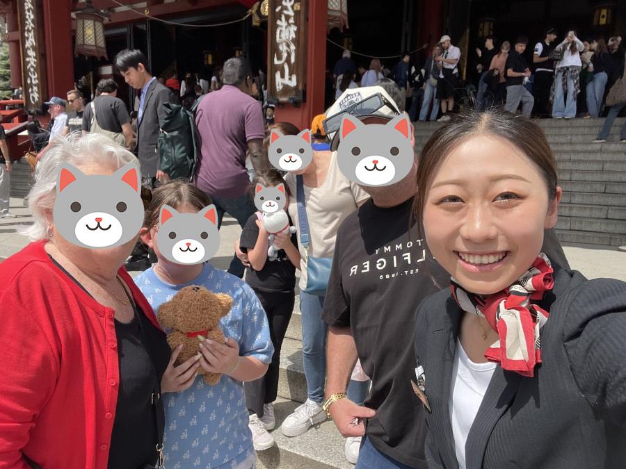浅草にて記念撮影