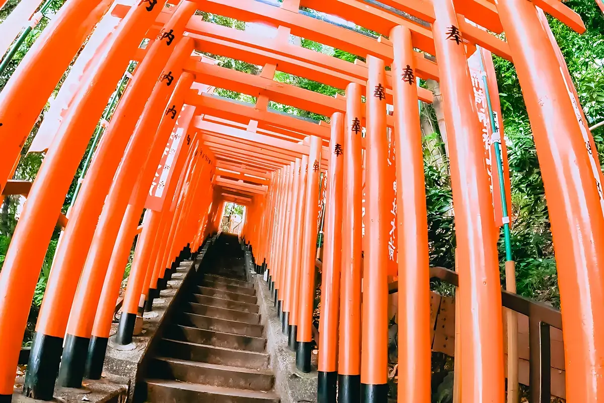 千本鳥居では記念撮影を