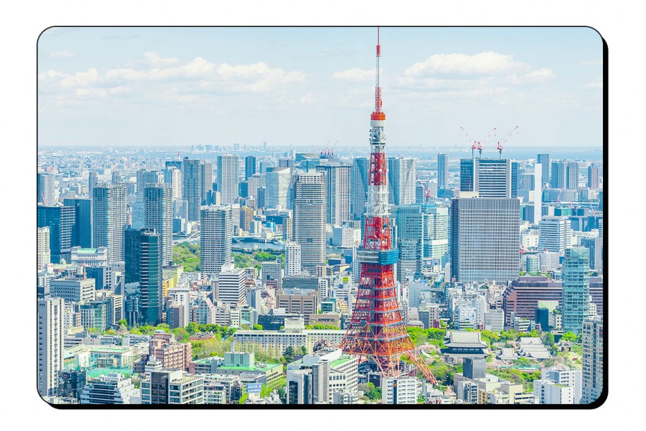 車窓で東京タワーなどをご案内