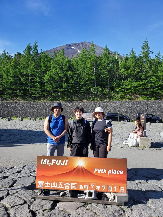 富士五合目にて