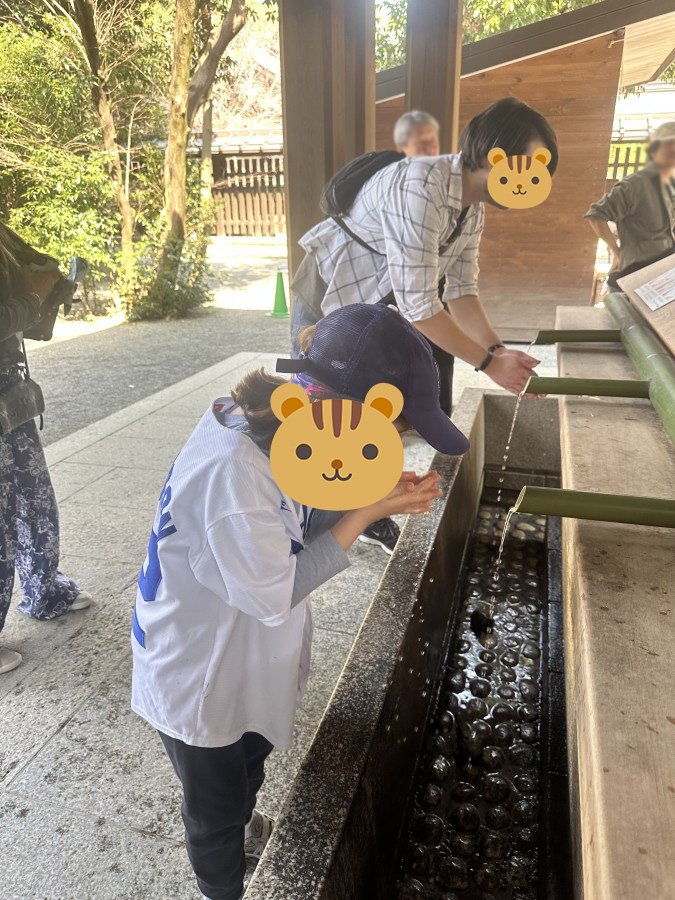 明治神宮にて