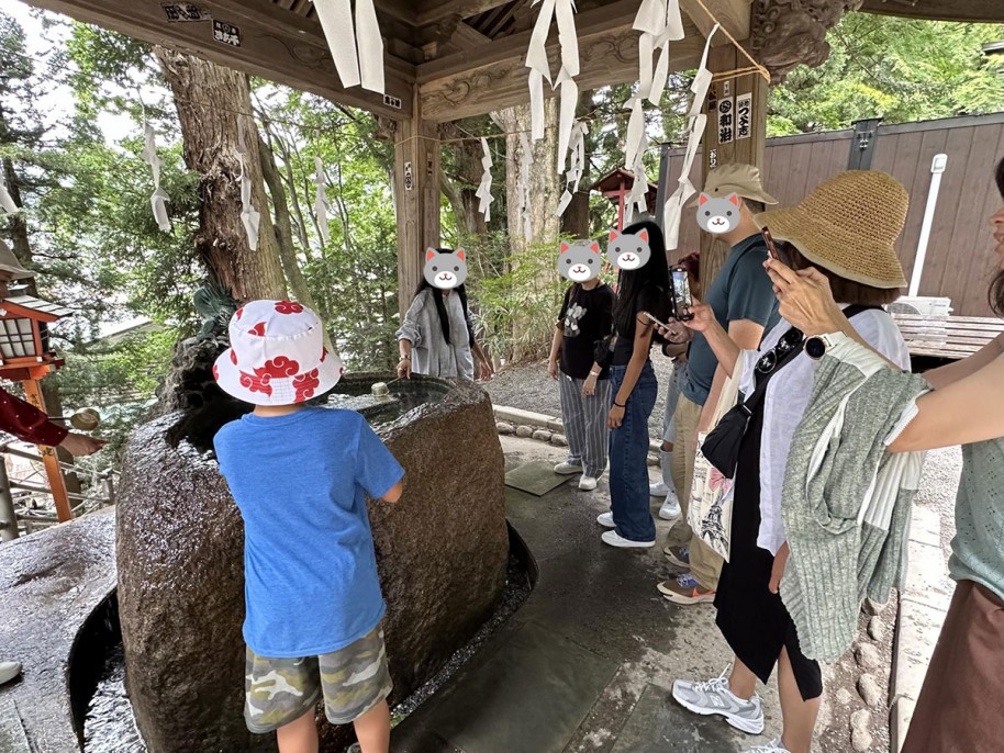 浅間神社にて