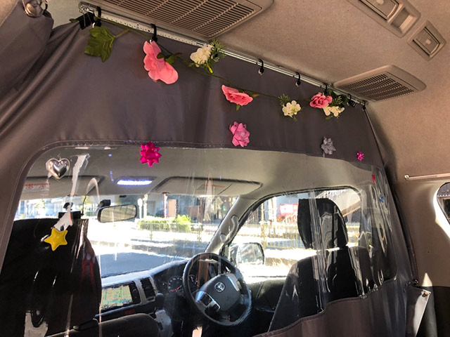 結婚式用に車内装飾をしました