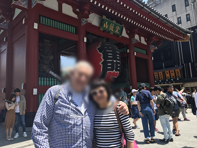 浅草にて