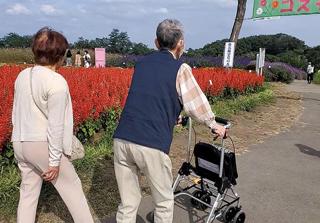 鼻高展望花の丘にて